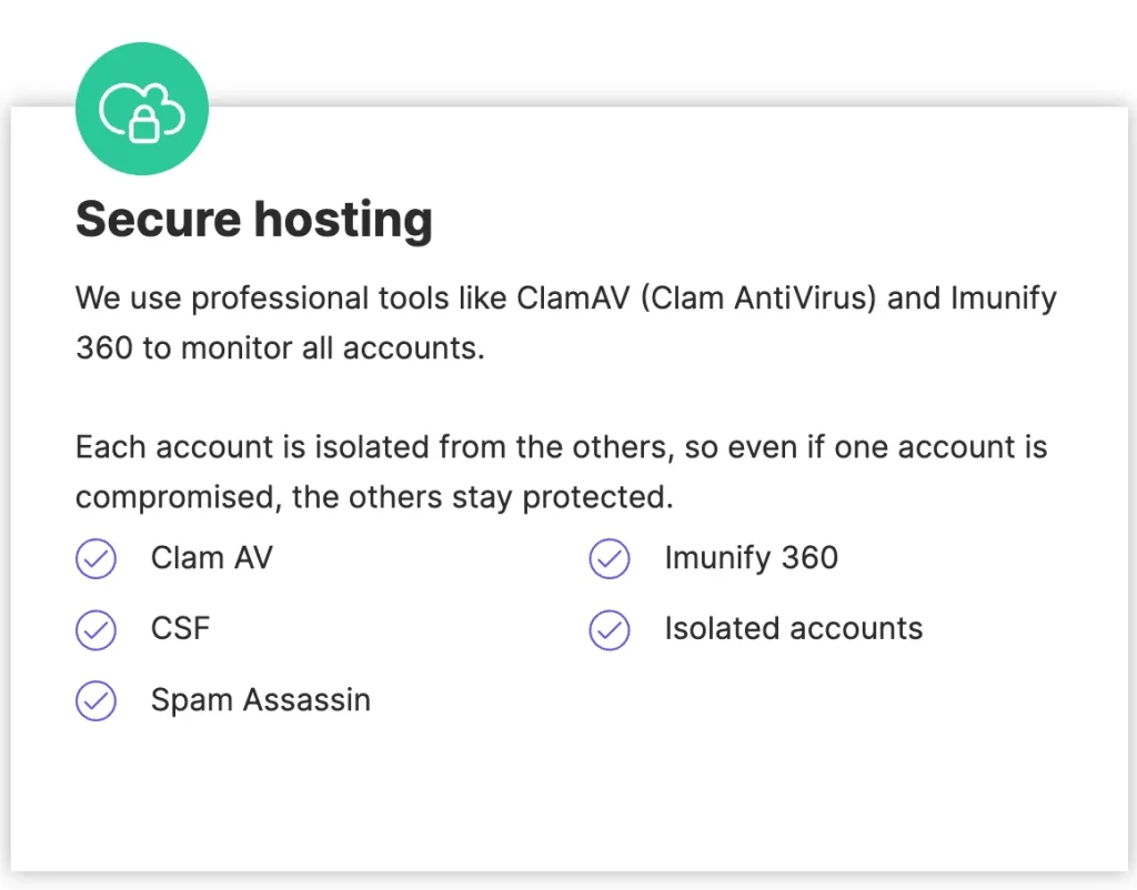 supporthost security