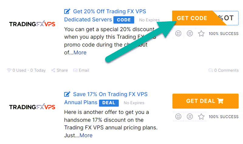 Trading FX VPS Coupon Codes