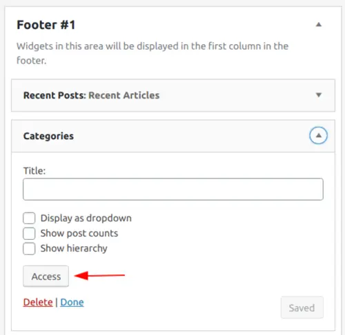 User Role Editor Widgets