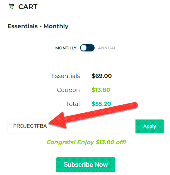 Viral Launch Coupon Applied