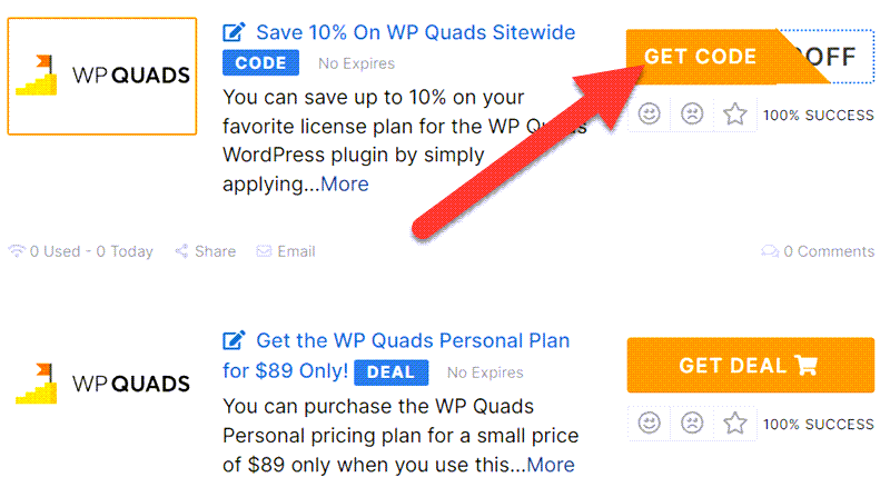 WP Quads Coupons
