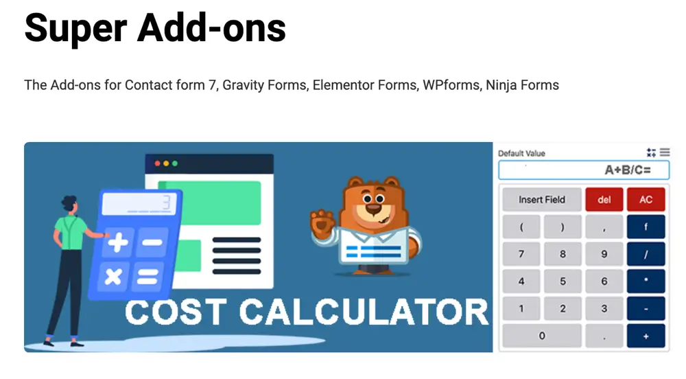 WPForms Cost Calculator