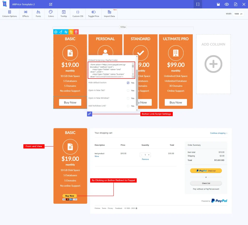 ARPrice PayPal Support