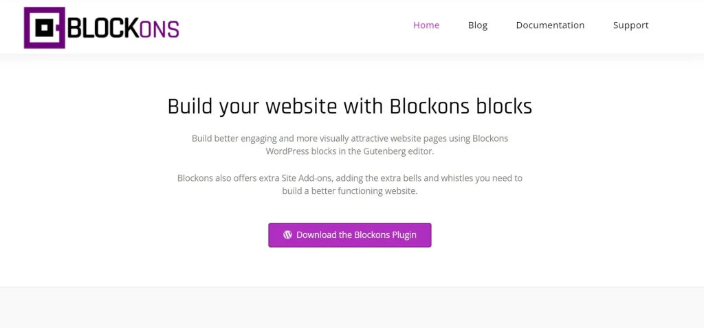 Blockons Plugin