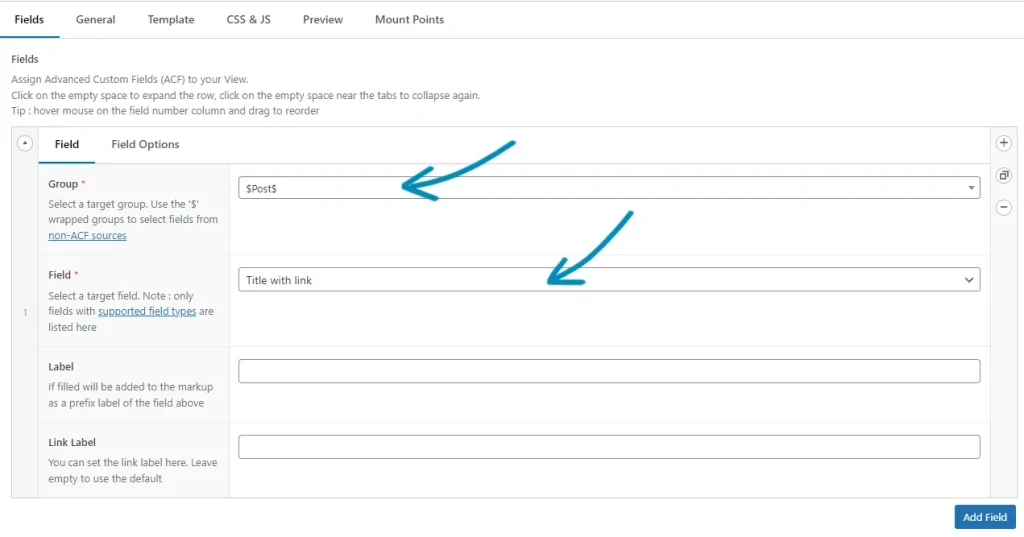 Choosing the target Group and Field