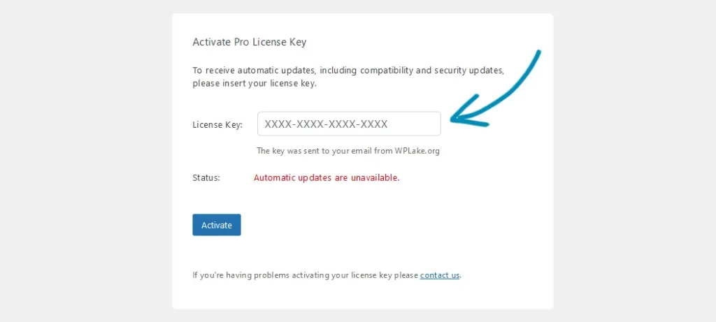 Click Activate button to finish up