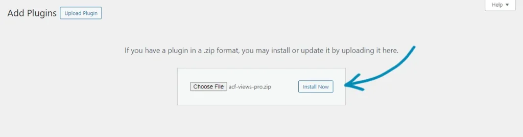 Click on Install Now to get advanced view plugin