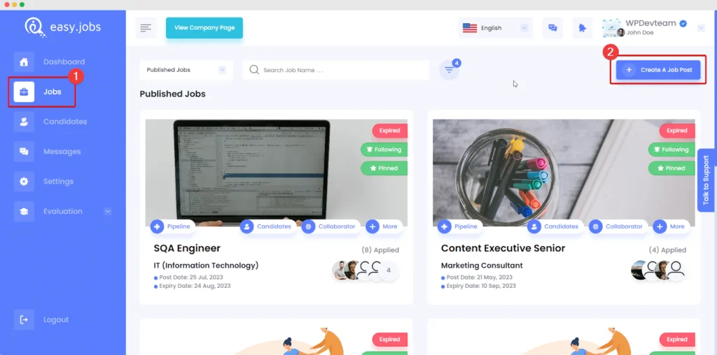Create A Job Post With AI