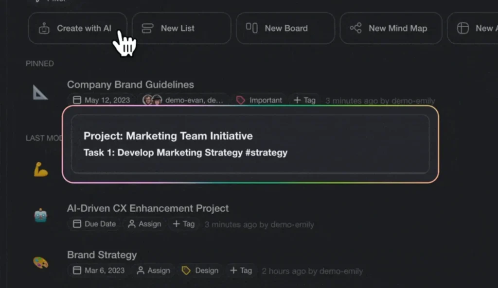 Create a project