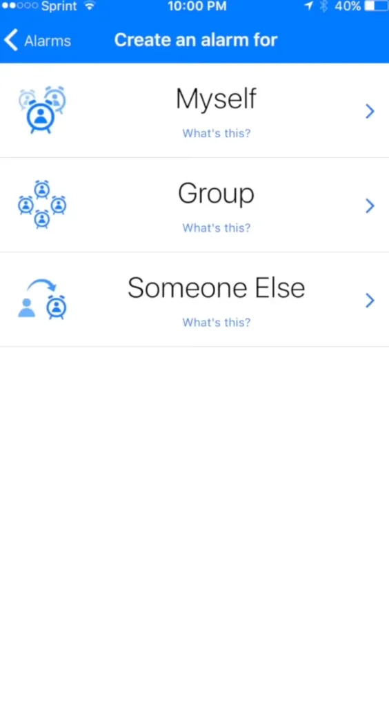 Create an alarm