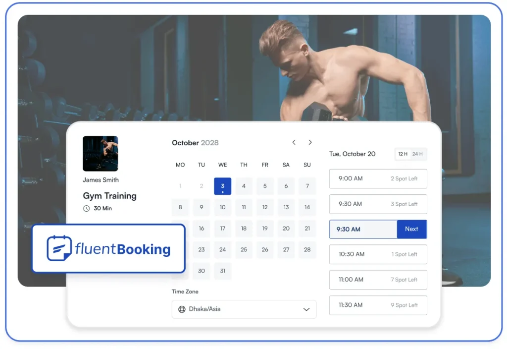 Creating a Booking Page