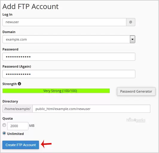 FTP Accounts