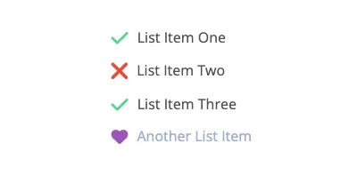 Icons List Blocks