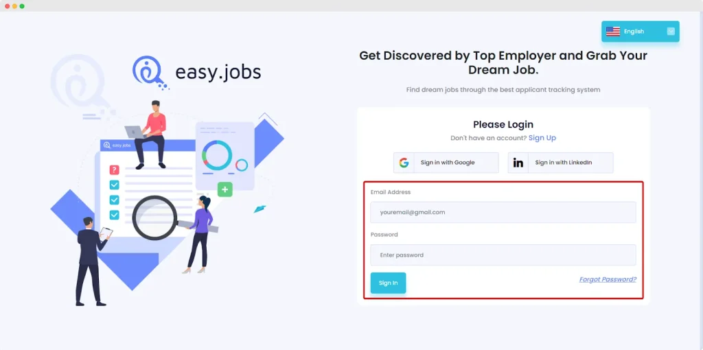 Log In To Your Easy.jobs