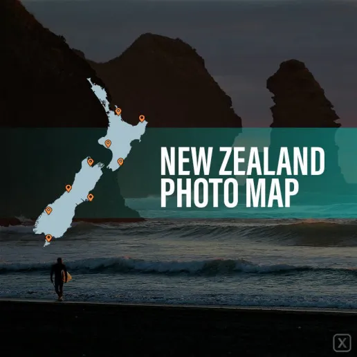 New Zealand Photo Map