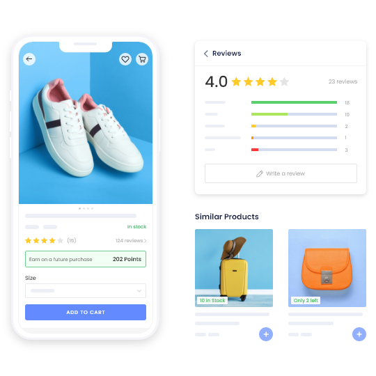 Product & Blog Display