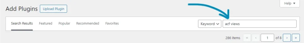 Search for Advanced Views
