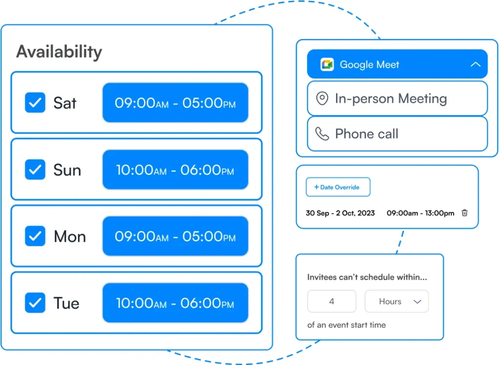 Setting Up Your Availability