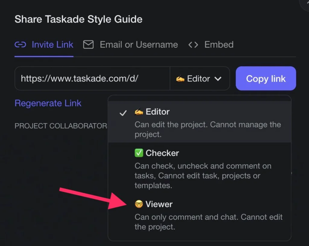 Share a project