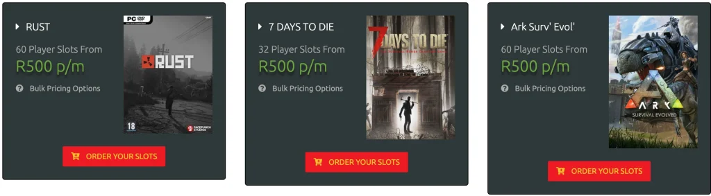 Sivehost gaming servers