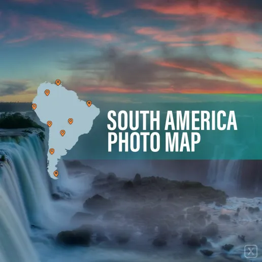 South America Photo Map