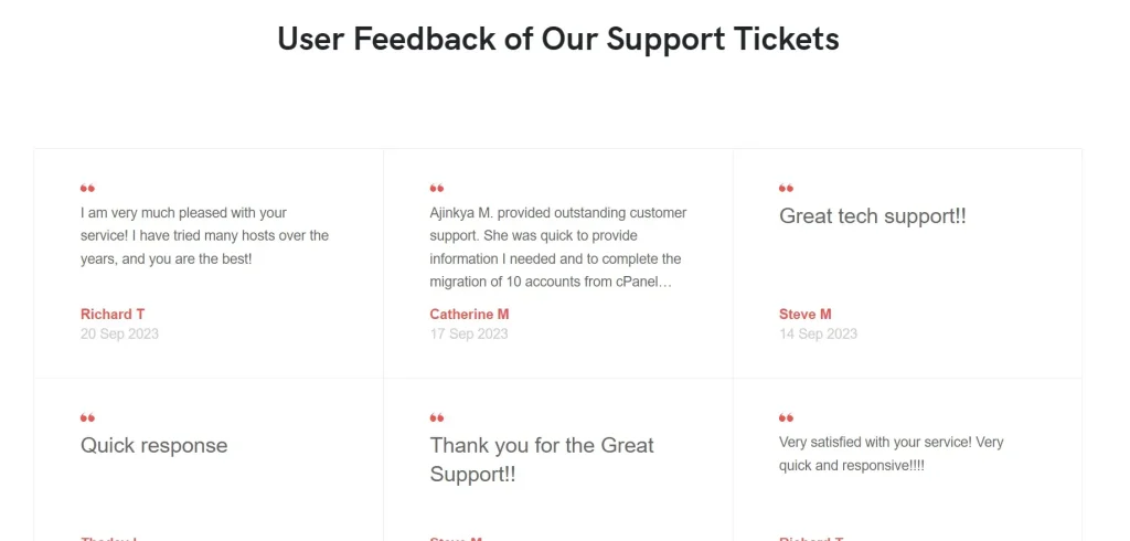 User Feedback on Host4Geeks