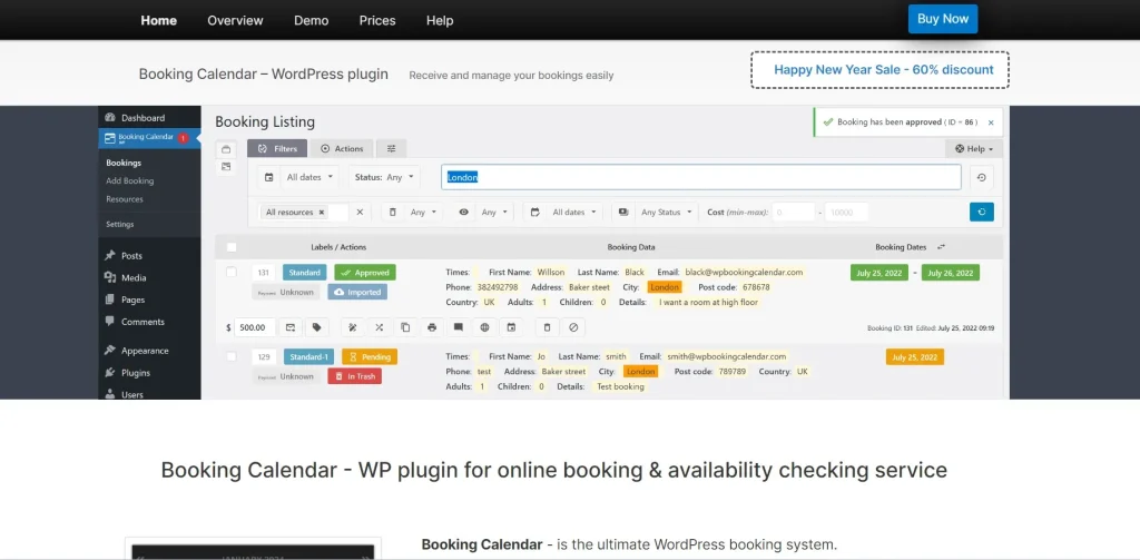 WP Booking Calendar