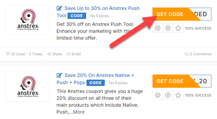Anstrex Coupons