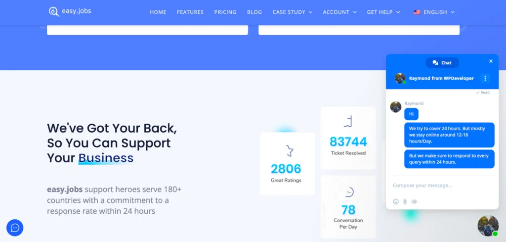 easy.jobs customer support