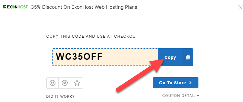 ExonHost Code Redeemed