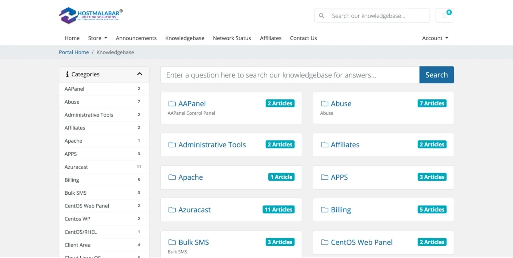 hostmalabar knowledgebase