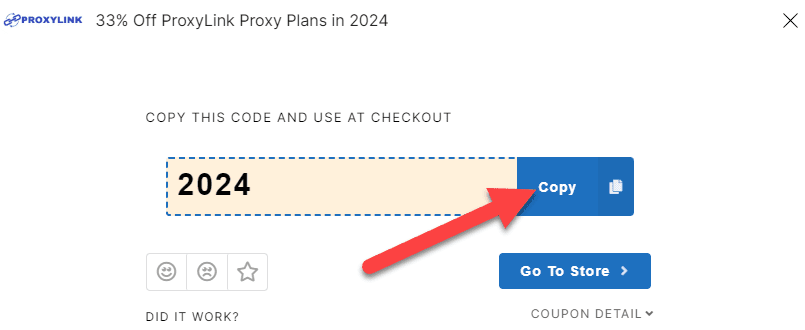 ProxyLink Code Redeemed