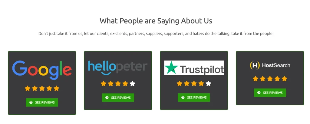 sivehost testimonials