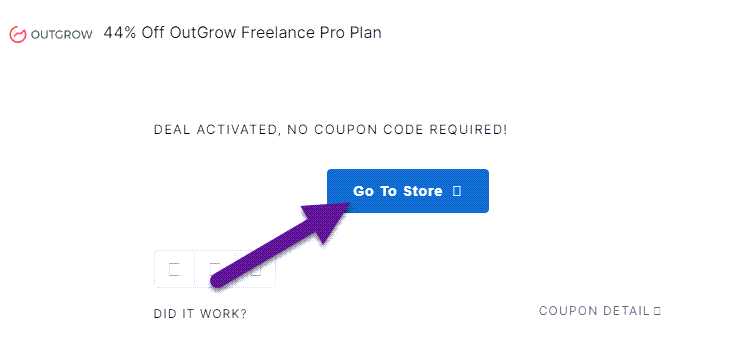 OutGrow Deal Activated