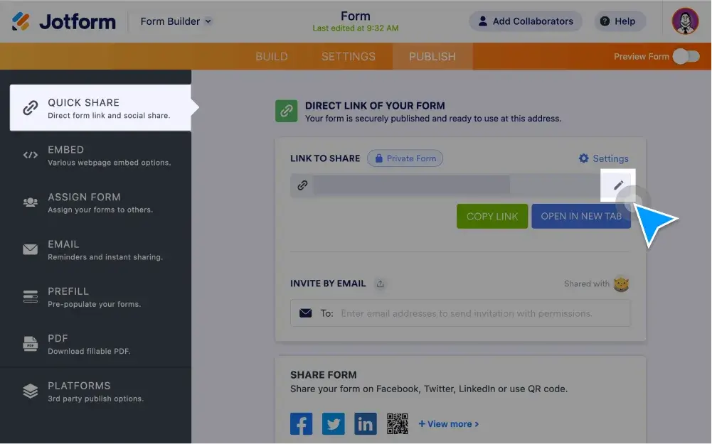 Jotform Customization Form