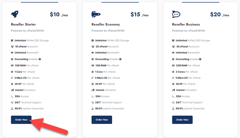 GoSSDHosting Pricing