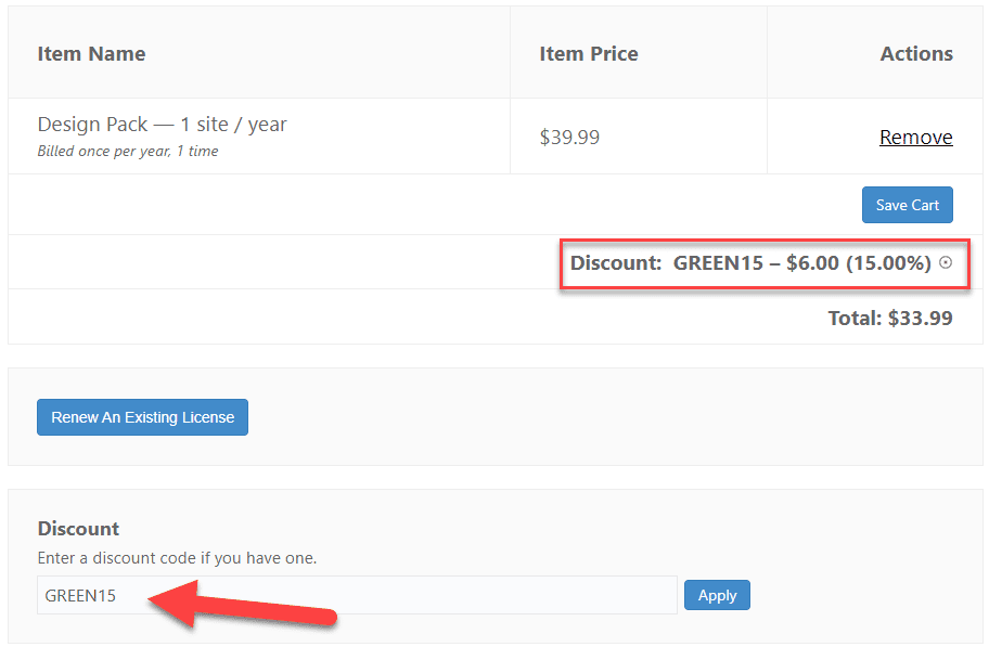 Greenshift Coupon Applied
