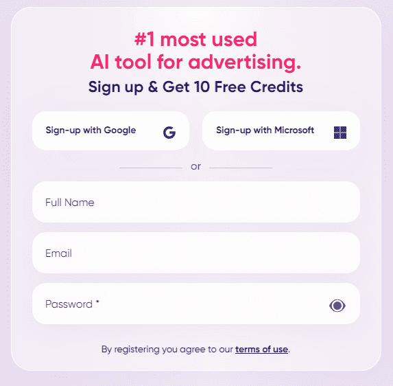 AdCreative.ai Signup