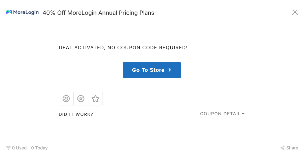 MoreLogin Deal