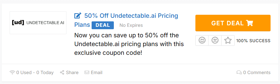 Undetectable AI Coupons