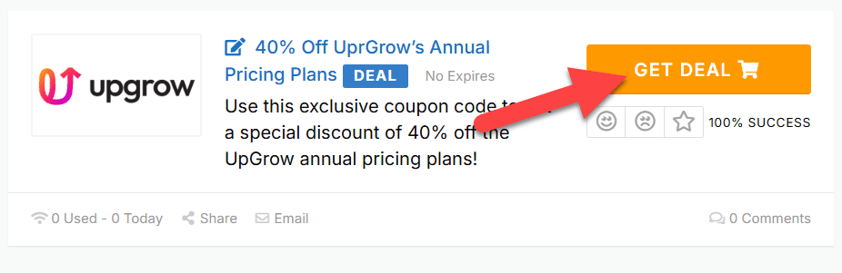 Upgrow Coupons