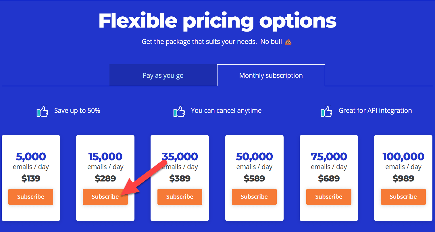 EmailListVerify Pricing