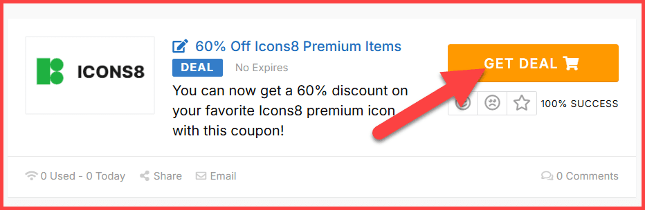Icons8 Coupons