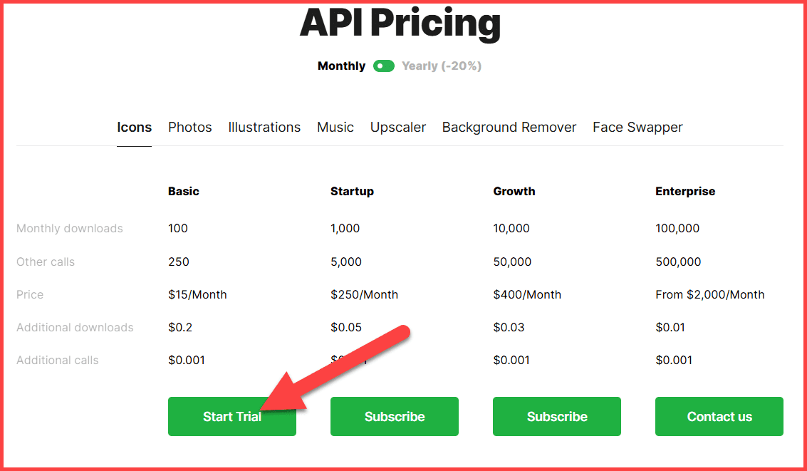 Icons8 Pricing