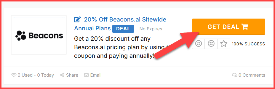 Beacons Coupons